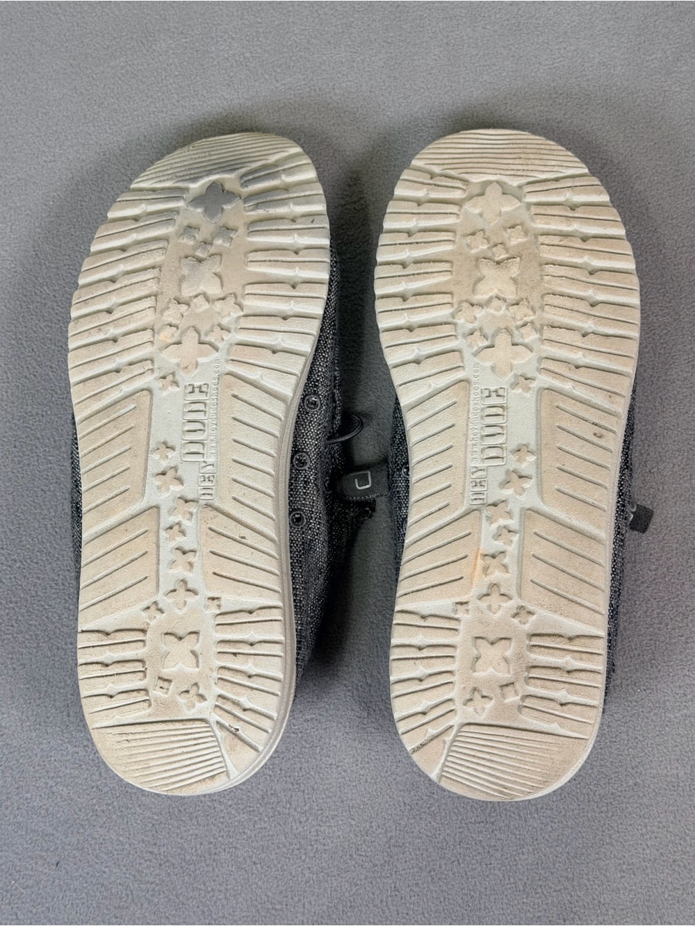 Hey Dude Men’s Grey Canvas Slip-On Loafers- Size 13 - Picture 6 of 6